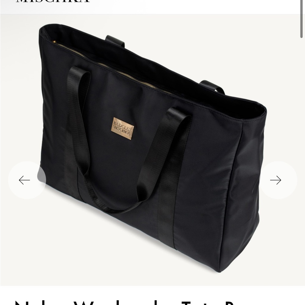 Brand New (never used) Black Weekend Travelers Tote Bag Badgley Mischka